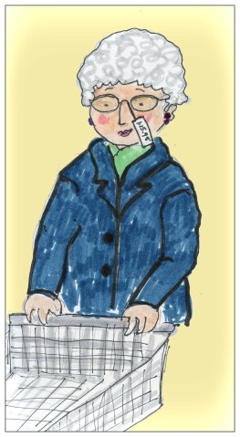 Mom Shops - a la Minnie Pearl